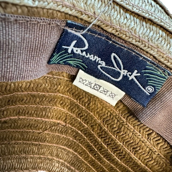 Sold Panama Jack Women's Sun Hat Straw Paper Braid Brown One Size Wide Brim - Picture 6 of 8